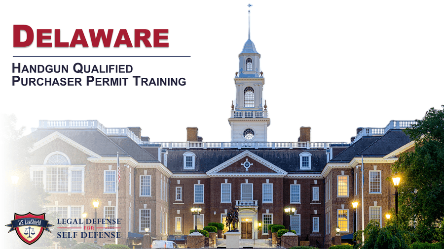 Official U.S. LawShield Delaware Handgun Qualified Purchaser Permit Training course artwork
